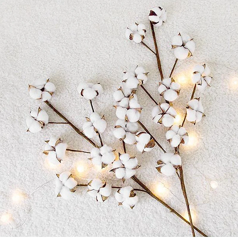 Artificial Cotton Flower Arrangement