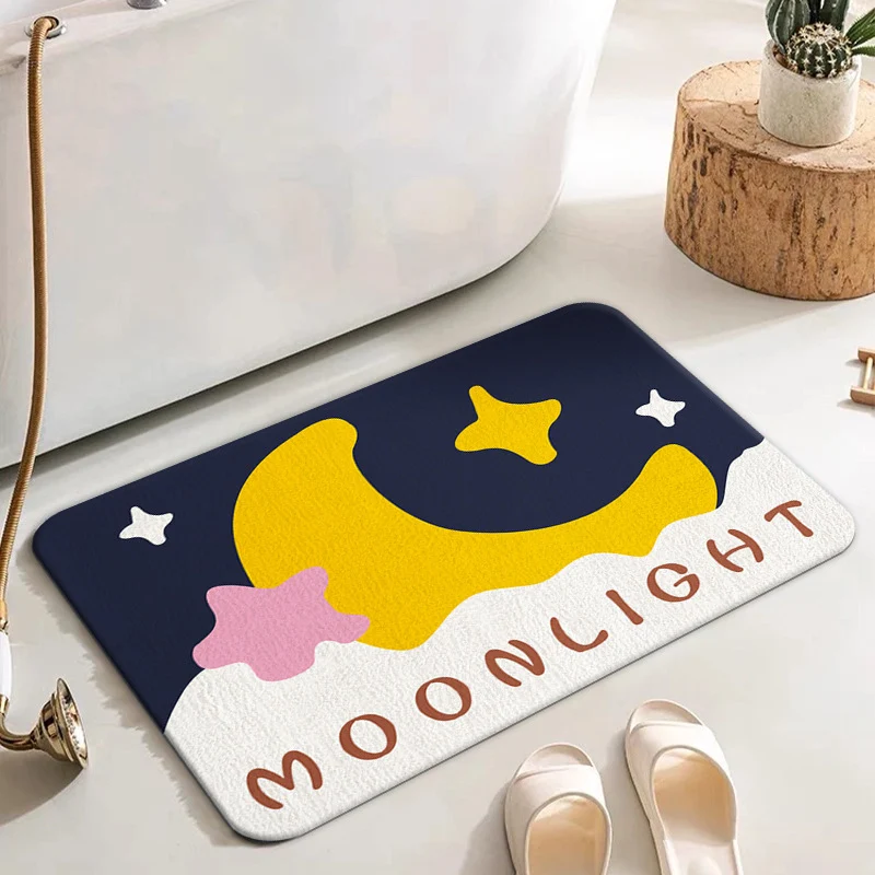 Dreamy Cat Theme Bath Mat