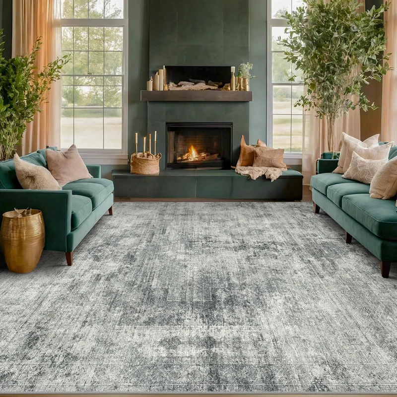 Vintage Inspired Worn Carpet