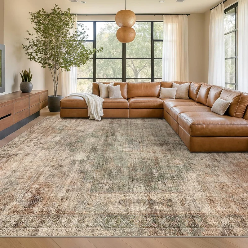 Vintage Inspired Worn Carpet