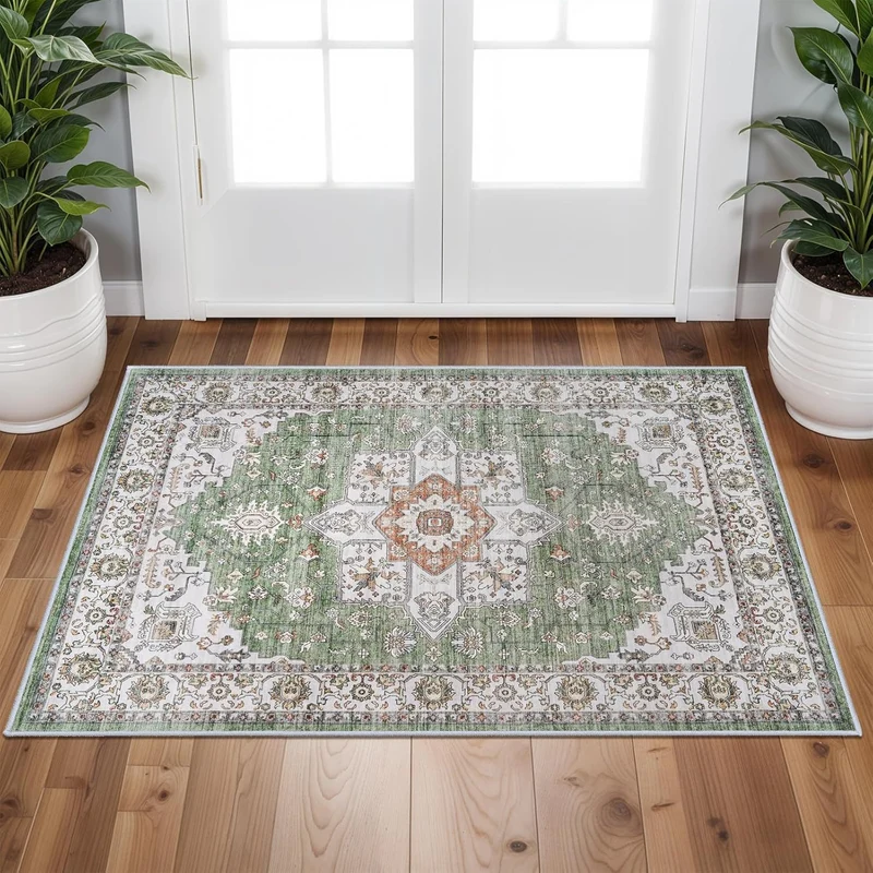 Vintage-inspired Bohemian rug