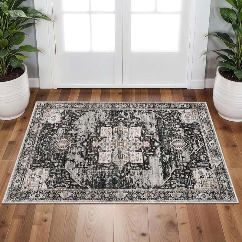 Vintage-inspired Bohemian rug