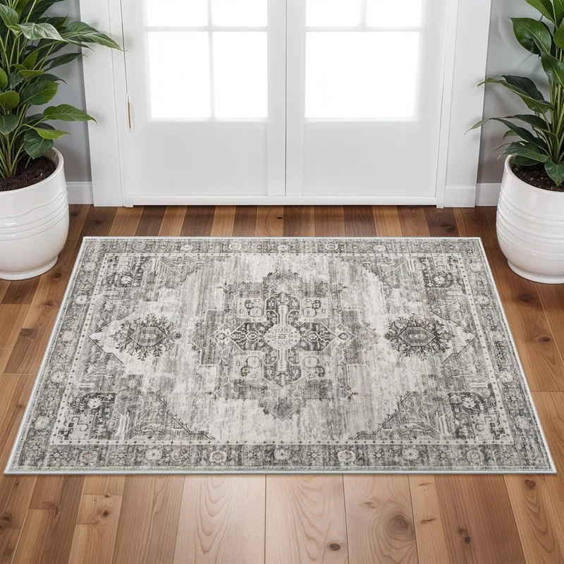 Vintage-inspired Bohemian rug