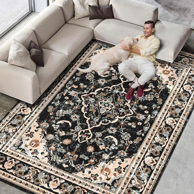 Vintage Flower Pattern Carpet