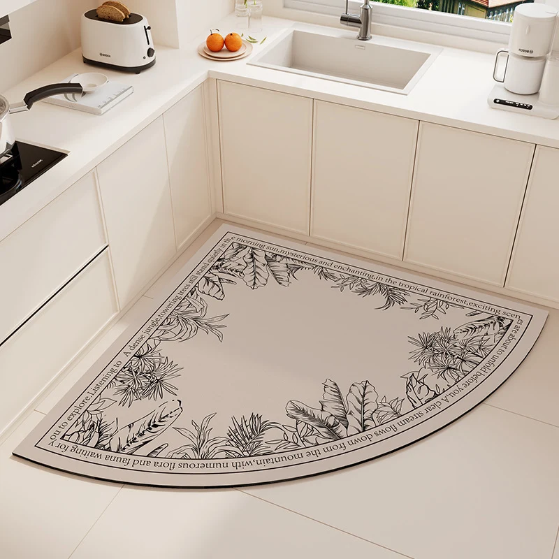 Tropical Theme Park Decorative Kitchen Mat