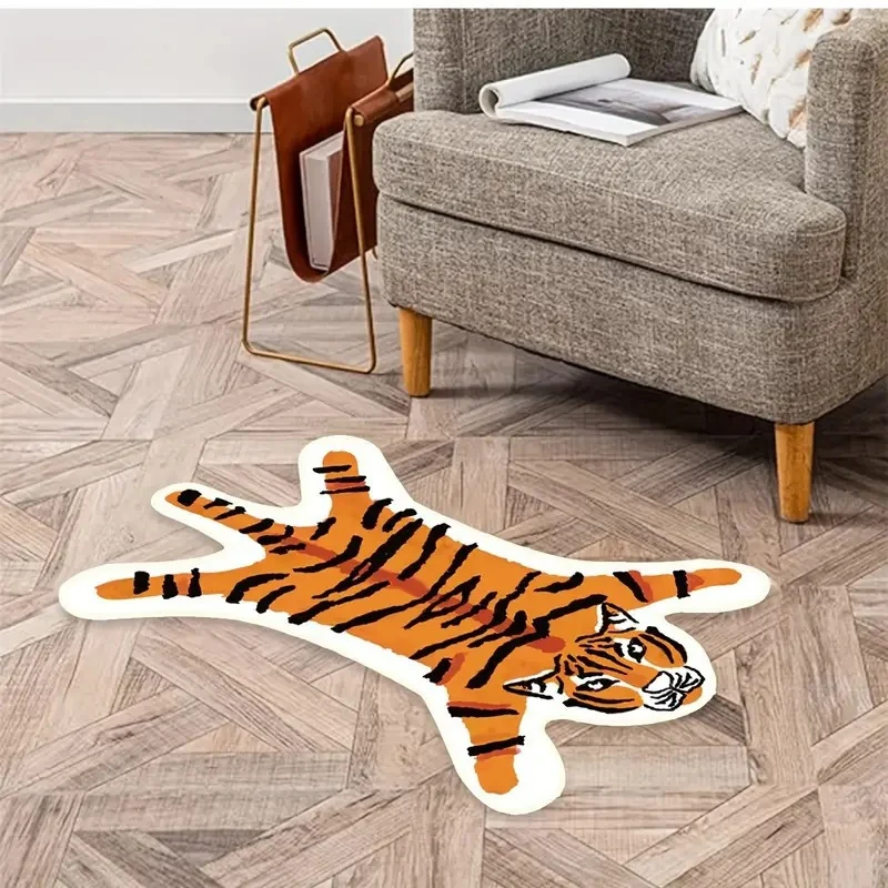 Tiger-shaped Decorative Rug