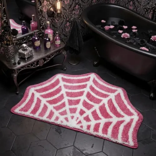 Spider web theme Bath mat