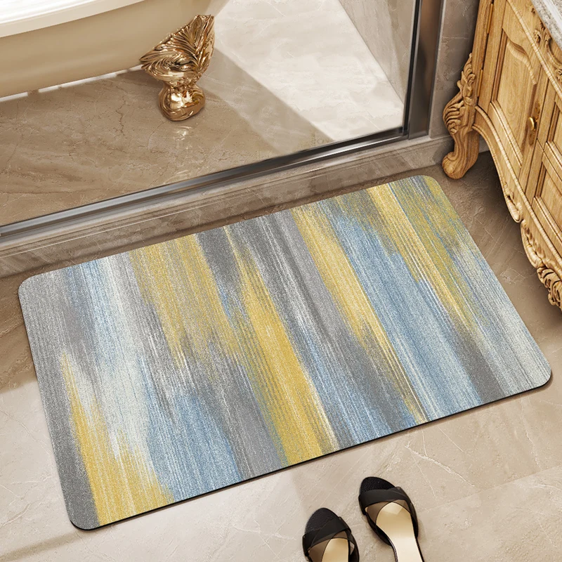 Soft Plush Abstract Bath Mat