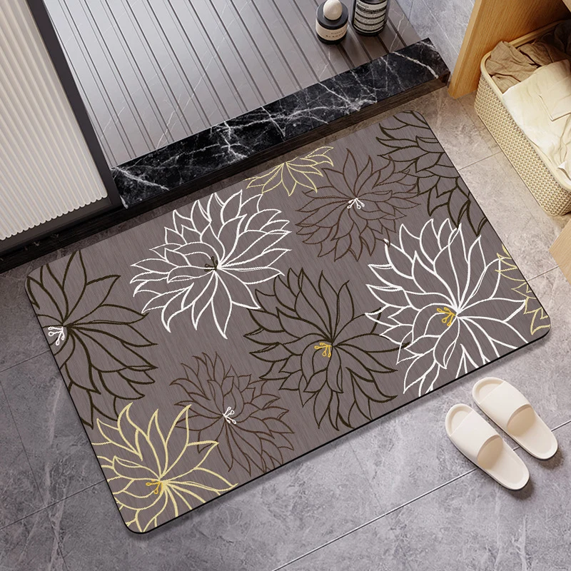 Soft Plush Abstract Bath Mat