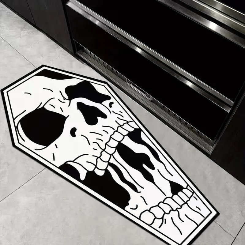 Skull-shaped Decorative Area Cotton