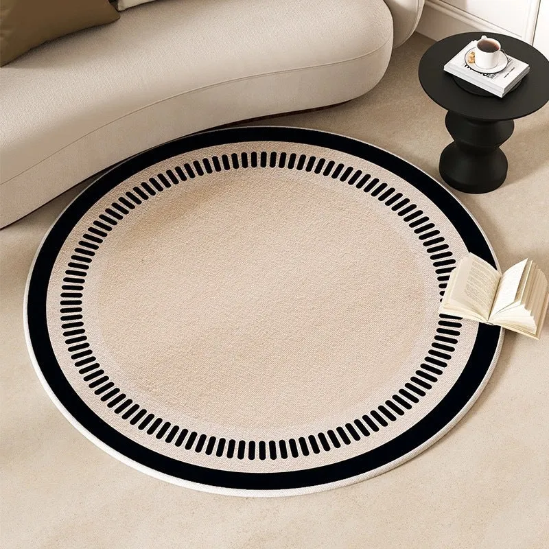Round Geometric Pattern Carpet