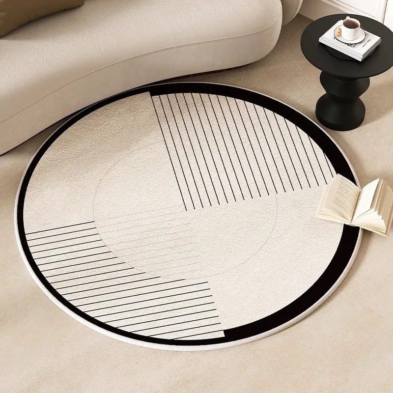 Round Geometric Pattern Carpet