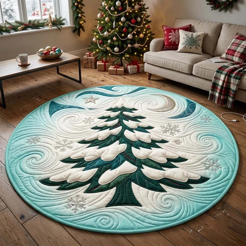 Round Christmas Tree Carpet