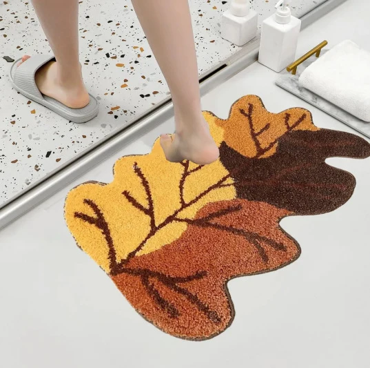 Pumpkin Theme Bath Mat