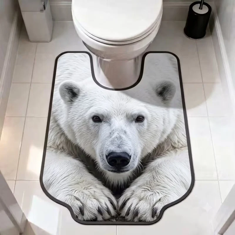 Poolbear Theme Decorative Bath Mat