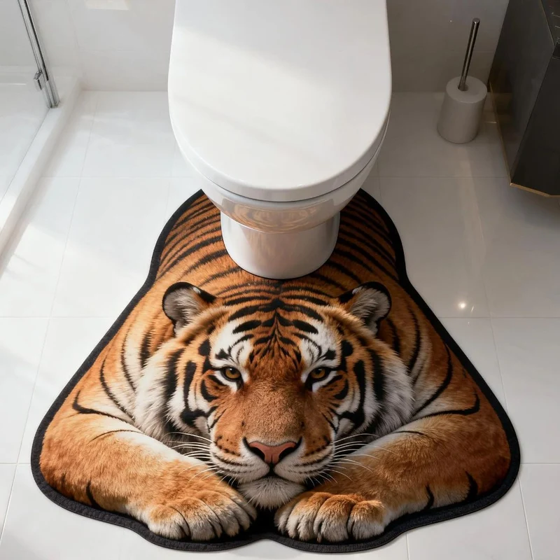 Poolbear Theme Decorative Bath Mat