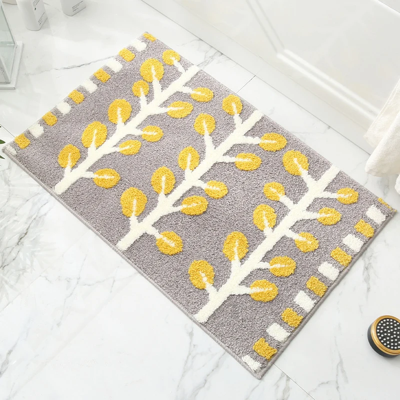 Plush Cat Theme Bath Mat