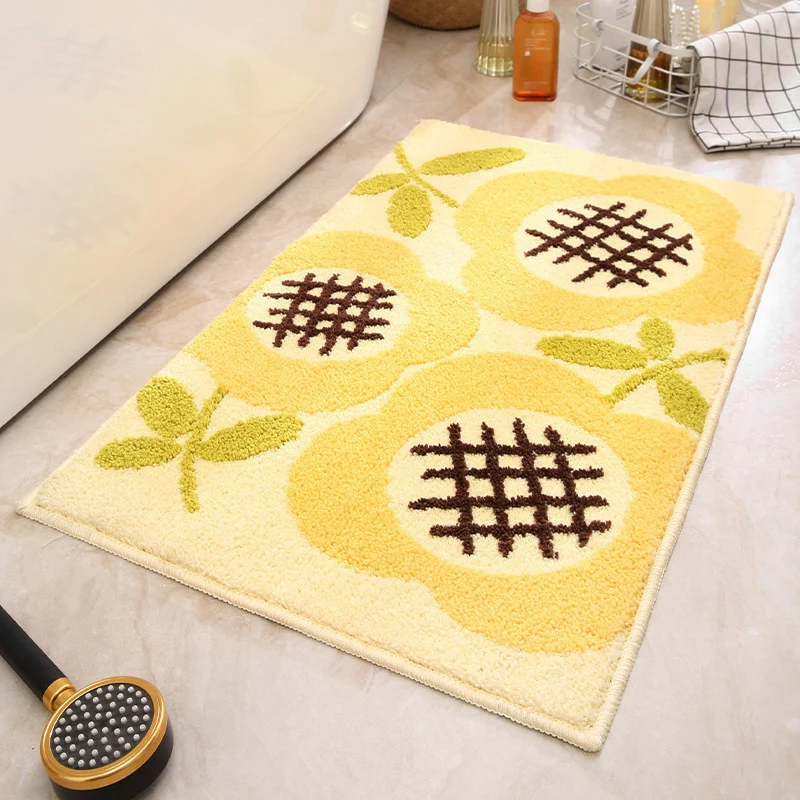 Plush Cat Theme Bath Mat