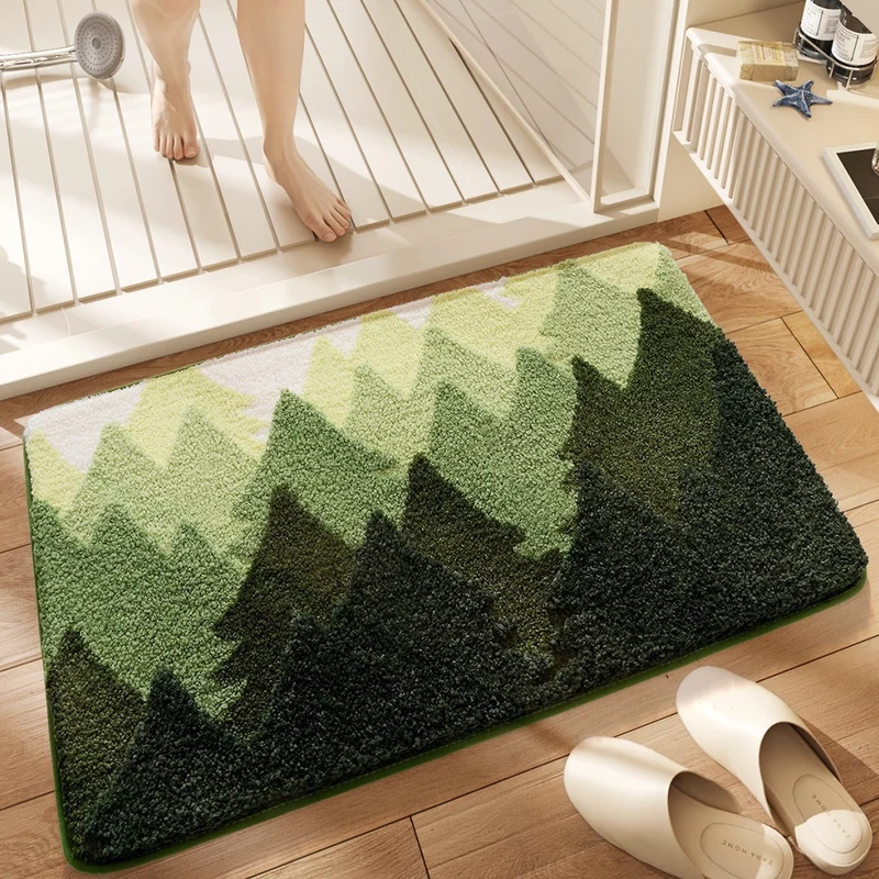 Plush Cat Theme Bath Mat