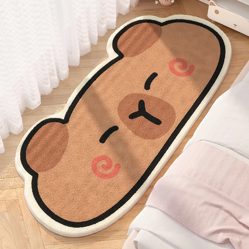 Plush Cartoon Bear-Shaped Rug