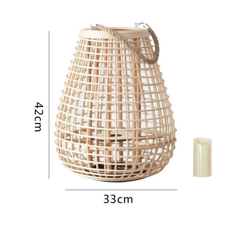 Dekorative Rattan-Laterne Karnz