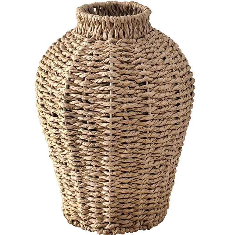 Dekorative Korbvase aus geflochtenem Naturmaterial Karnz