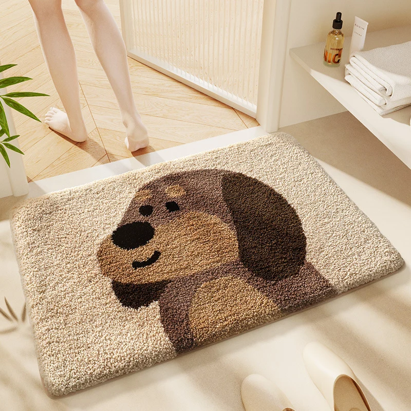 Plush Bear Theme Bath Mat