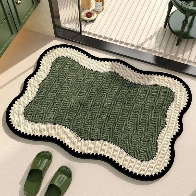 Playful dog-themed bath mat