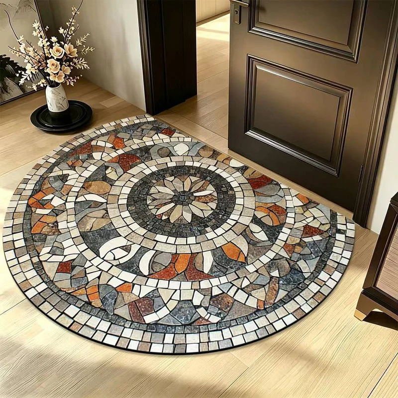 Mosaic pattern carpet