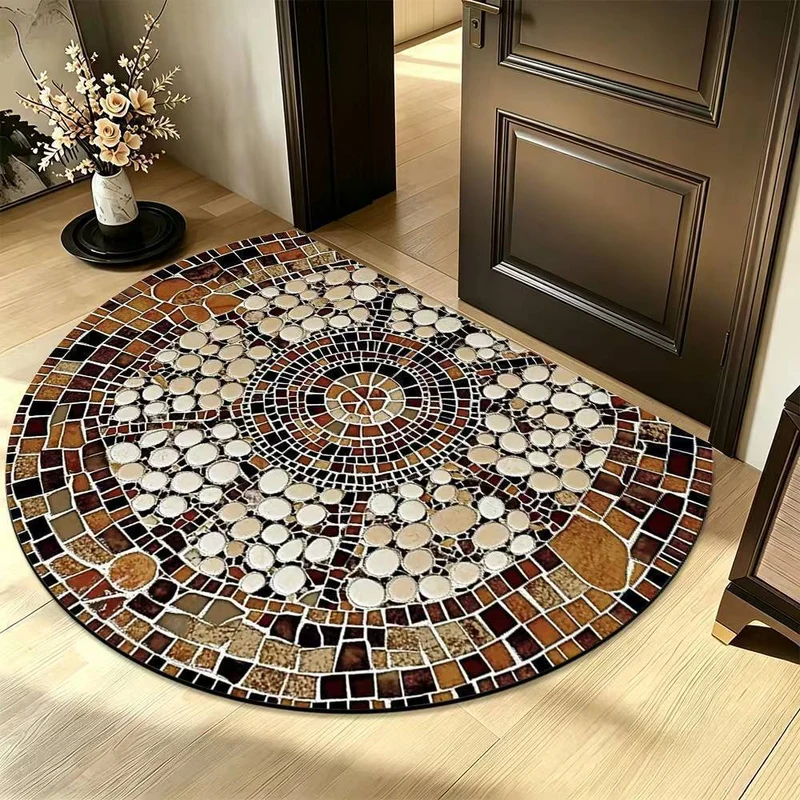 Mosaic pattern carpet