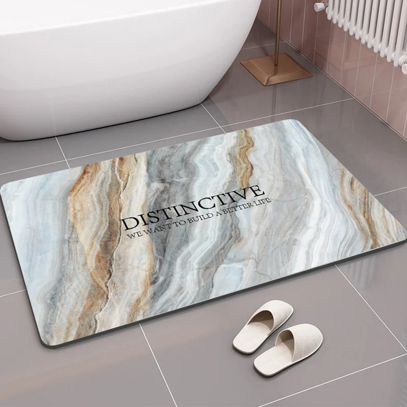 Luxury Marble Pattern Bath Mat