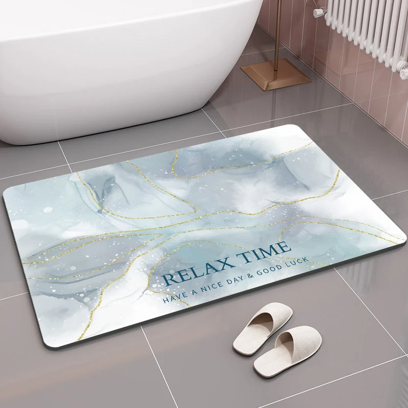 Luxury Marble Pattern Bath Mat
