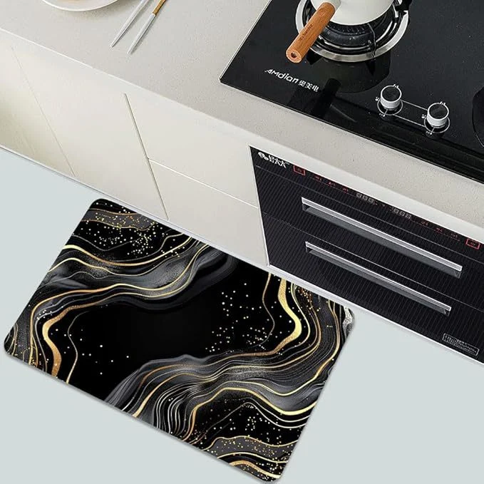 Luxurious Leaf Pattern Bath Mat
