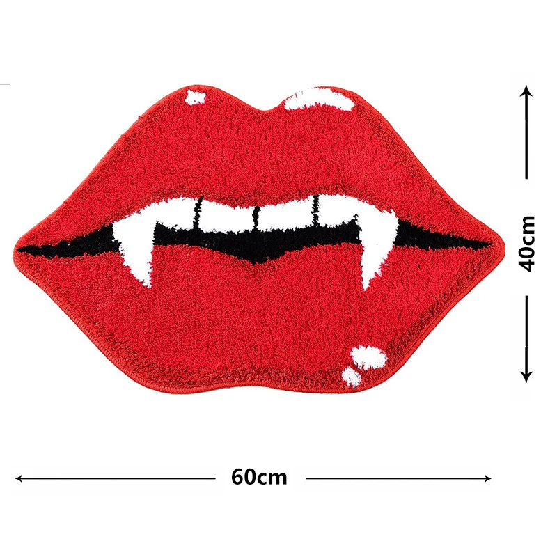 Ghost-Shaped Plush Bath Mat