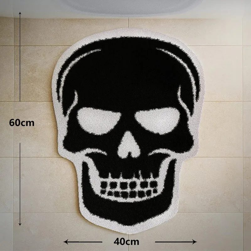 Ghost-Shaped Plush Bath Mat