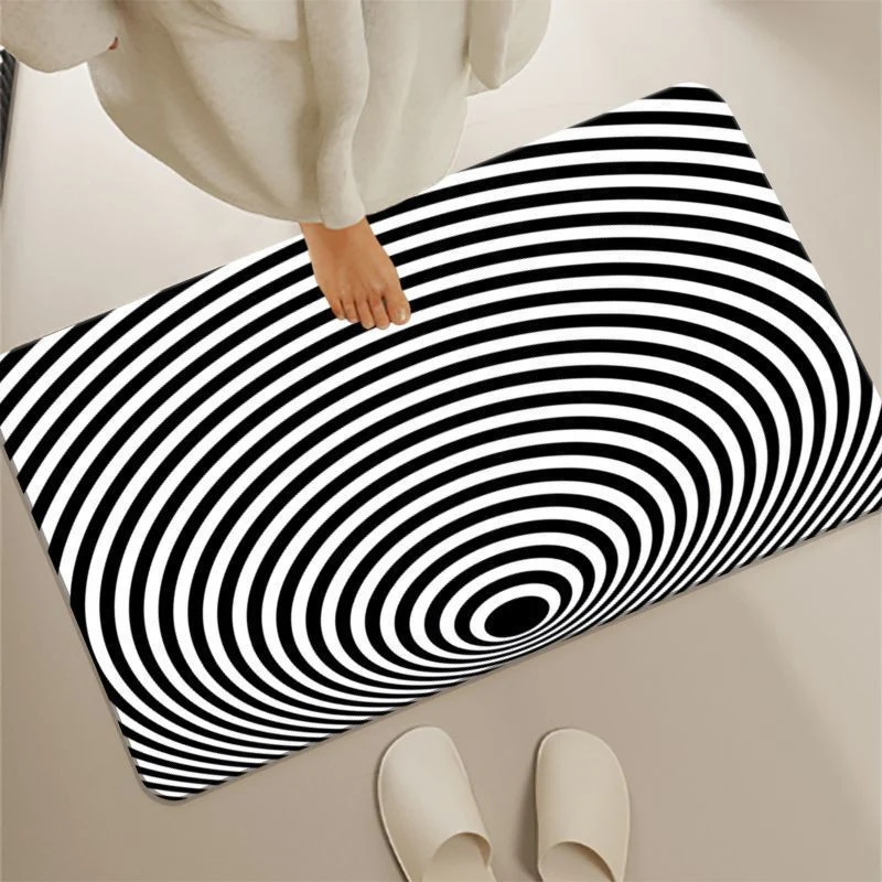Geometric Pattern Bath Mat