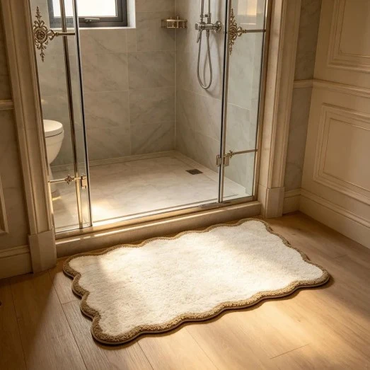 Geometric Pattern Soft Bath Mat