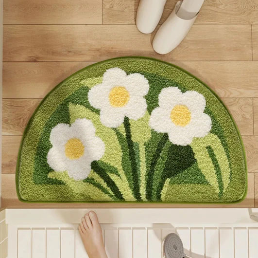 Geometric Pattern Soft Bath Mat