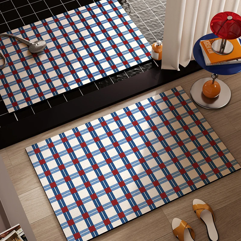 Geometric Pattern Non-Slip Bath Mat
