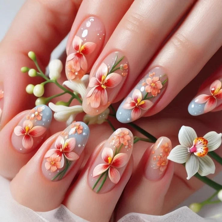 Floral Decorative Nail Art Stornfield