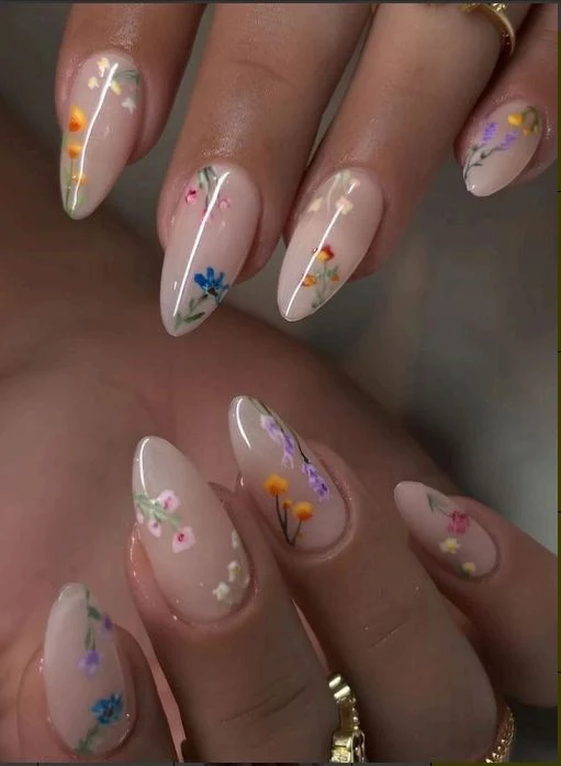Floral Artistic Nail Enhancements Stornfield