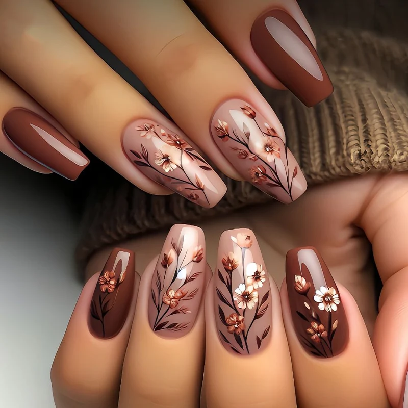 Floral Art Decorative Nail Enhancements Stornfield