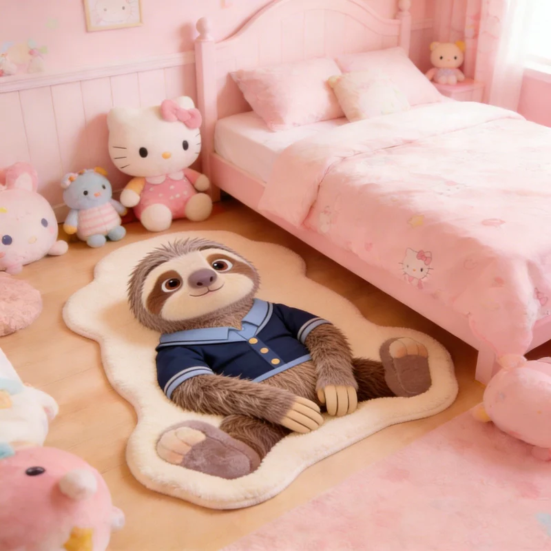 Cute Shapes Cartoon Rug