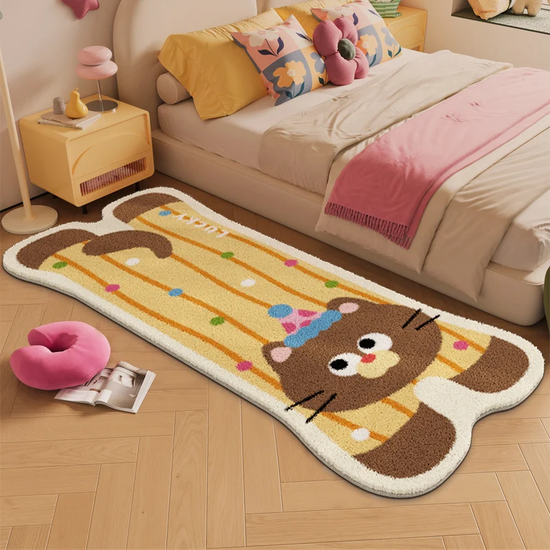Elephant-shaped Plush Rug