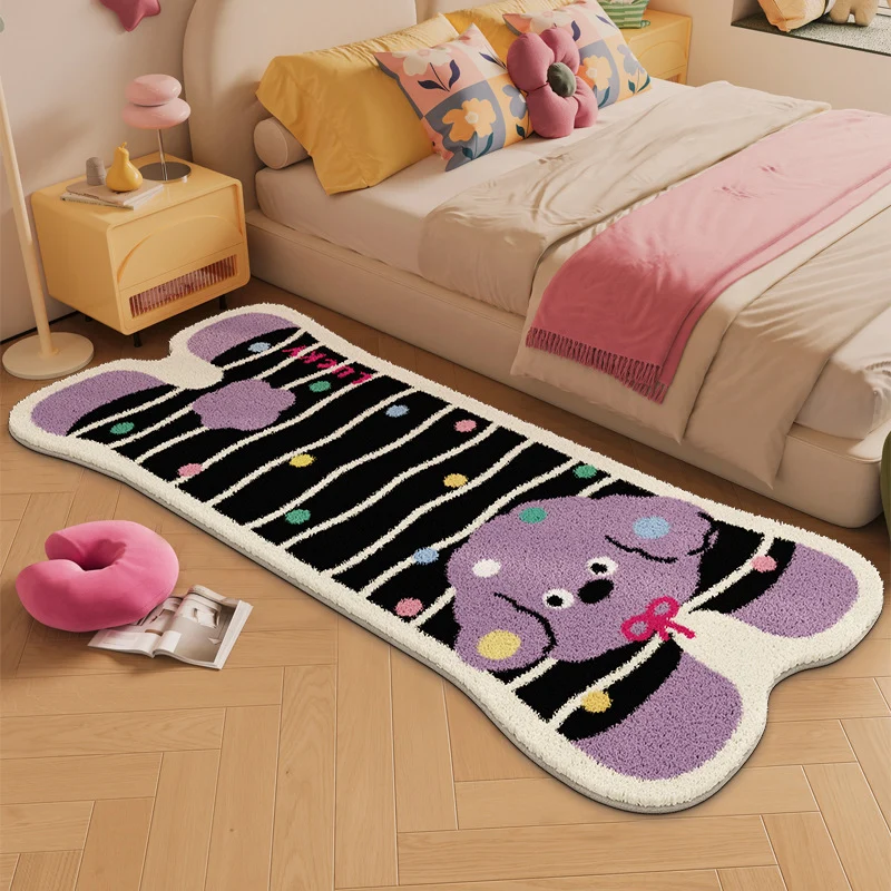 Elephant-shaped Plush Rug