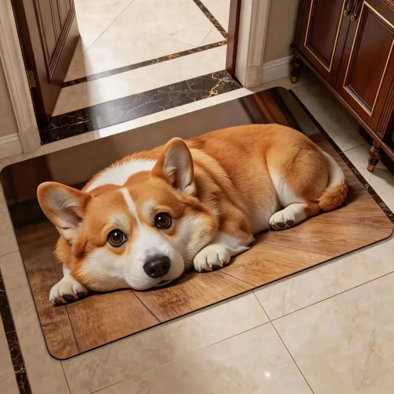 Dog Theme Decorative Mat
