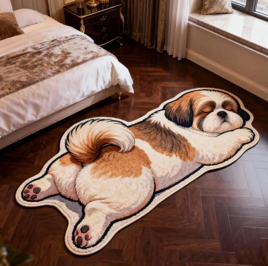 Dog Theme Decorative Rug