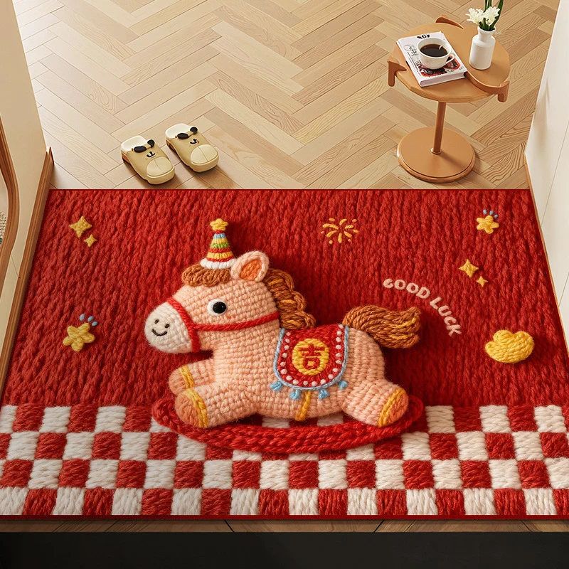 Dog Theme Cozy Doormat