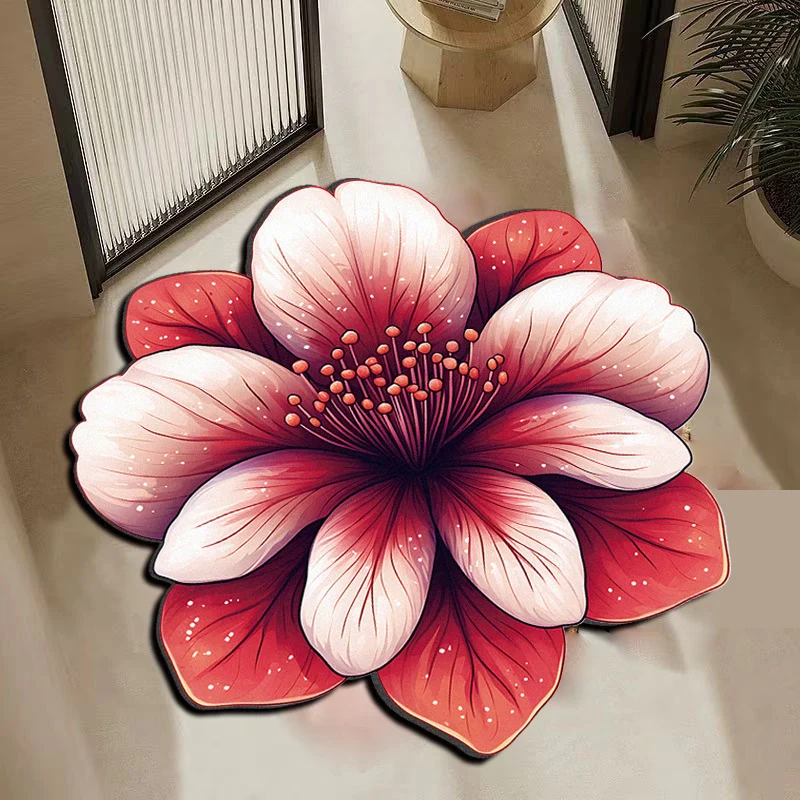 Decorative peacock-themed rug