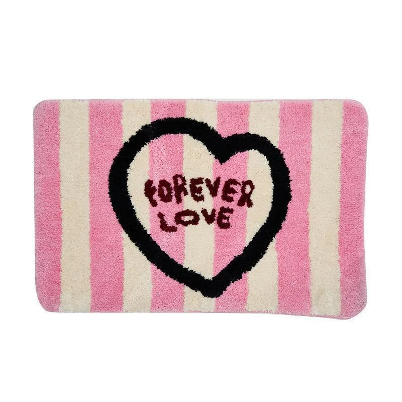 Decorative Heart-Shaped Rug